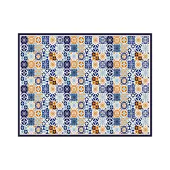 DAVANTI - Alfombra Decorativa Terraza Baldosa Mediterranea 140 X 180Cm