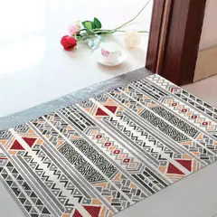 DAVANTI - Alfombra Decorativa Baño Cocina Tribal 50X70Cm
