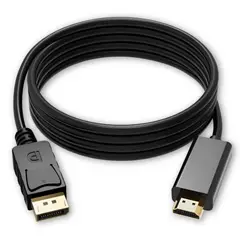 TECMASTER - Cable DisplayPort DP a HDMI 4K Ultra HD 1.8m Reforzado