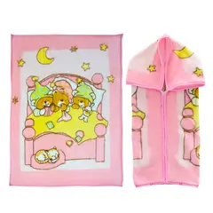 BEBESIT - Saco con Broche 3 Osos Rosado