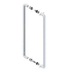 ODIS - Tirador Doble 9380 30x800mm - Plata