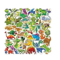 GARSIL - 50 Stickers Dinosaurio Bebé - Etiquetas Autoadhesivas