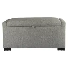 GENERICO - Banqueta con Baúl Leyzy Gris Claro Omega 40X55X105 cm Máxima Design