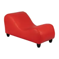 GENERICO - Diván Eco Cuero Rojo 170x65x75 Cm Máxima Design