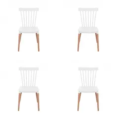 EL BARCO - Silla Windsor Blanca 4 Unidades