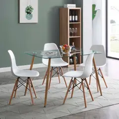 GENERICO - Mesa de Comedor Vidrio Templado Lyon 130x80x75
