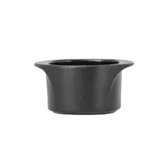 RAK PORCELAIN - PLATO CUADRADO HONDO NEGRO 9.5CM NEOFUSION RAK
