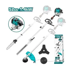 TOTAL TOOLS - Cortaseto Orilladora Desbrozadora Motosierra 52cc