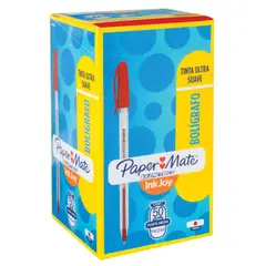 PAPER MATE - Boligrafo Inkjoy 100St Rojo Caja x50