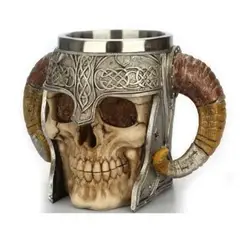 GENERICO - TAZON MEDIEVAL VIKINGO CACHO ACERO 420CC AP90