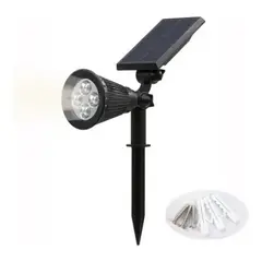LISM - Foco Solar Farol Led Panel Solar Estaca Tierra Jardín Pared / 003251