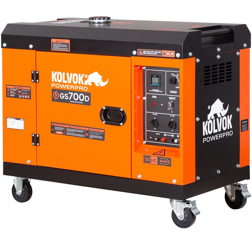 Generador eléctrico a diésel 5500W partida eléctrica