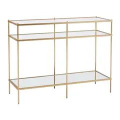 GENERICO - Arrimo de Vidrio Dorado 105 cm WH Deco