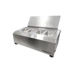 VERSATILE - Salsera 4 estaciones inox:.