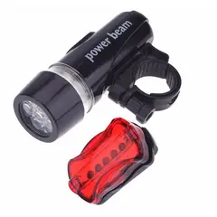 DEFENSOR FOREVER - Set De Luz Delantera Y Trasera Para Bicicletas Negro