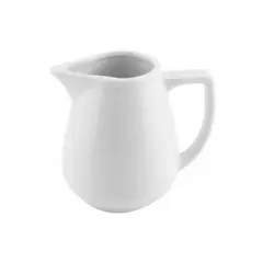 STAR FINE PORCELAIN - SET DE 6 LECHEROSS CON ASA DE PORCELANA BLANCOS 50CC STAR ROUND