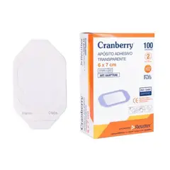 CRANBERRY - Apósito Adhesivo Transparente 6x7cm 100 Un.