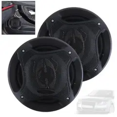 LISM - Kit 2 Parlantes Auto 16cm Redondo 400w Coaxial / 213025