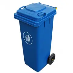 SIGNET - Contenedor Basura 120 Litros Azul Basurero
