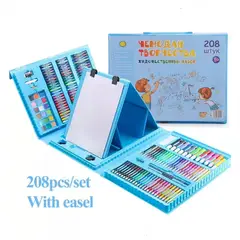 GENERICO - Kit de arte para niños 208 piezas Grande azul