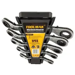 GENERICO - Kit Set Juego De Llaves Chicharras Curvas 5 Piezas Toolmak