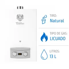 ALBIN TROTTER - Calefont Tiro Natural 13 L Gas Licuado