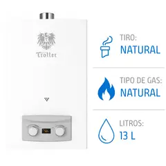ALBIN TROTTER - Calefont Tiro Natural 13 L Gas Natural