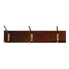 IMPORTCLICK - Perchero De Madera Con 3 Ganchos Metálicos 30x7 CM