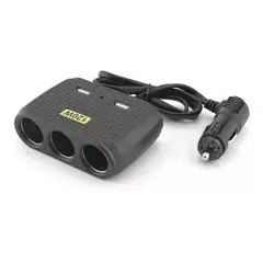 LISM - Adaptador Enchufe Encendedor Auto 3 +2 Usb Cargador 213160