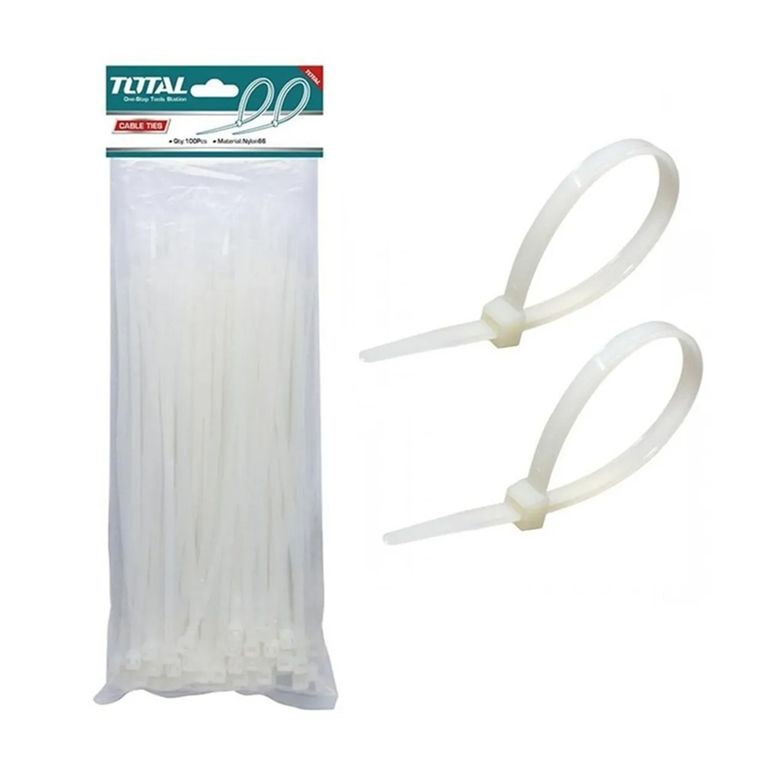 Brida Amarra Abrazadera Plastica 300 X 4.8mm Pack 100 Unds