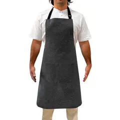 INDUSBORD - Pechera Denim Jaspeada Negro