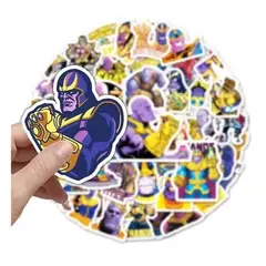 GARSIL - 50 Stickers Thanos - Etiquetas Autoadhesivas