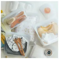 STASHER - Pack Bolsa Snack y Sandwich transparente
