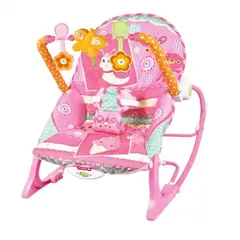 GENERICO - Juguete Silla Mecedora Vibradora Musical Rosado Infantil