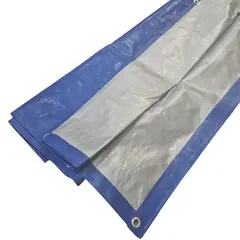 SOMBRATEC - Lona piso carpa azul-plata. 5x7 metros