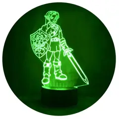 3DILUTION - Lámpara Link Legend Of Zelda Base Negra con App