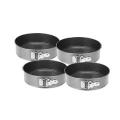 Pasteleria - 4 Molde Torta Moldes Queque Moldes Desmontables Mini Redondo