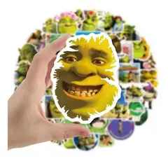 GARSIL - 50 Stickers Shrek - Etiquetas Autoadhesivas