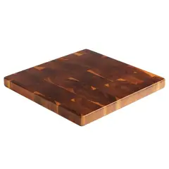 CITYSHOP - TABLA CUADRADA PARA ALIMENTOS EN MADERA DE ACACIA 30 × 30 × 2,5 CM