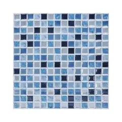 DEKOFIX - Mosaiko Autoadhesivo Cuadros Azules 1,2 mm.