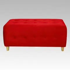 GENERICO - Banqueta Modelo Empire 20 Botones - Rojo