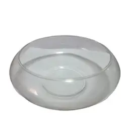 GENERICO - Florero Pecera De Vidrio Ovalado 15 cm