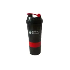 BASKO FITNESS - Shaker Mezclador Botella Deportiva Rojo