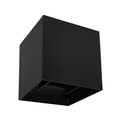 LED STUDIO - APLIQUÉ MURO CUBO BIFOCAL 10W LUZ CÁLIDA IP65