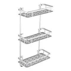 ESHOPANGIE - Organizador De Ducha Repisa Baño Adhesivo 3 Niveles Rectangular