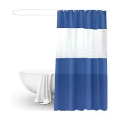 CARIBEE - Cortina Ducha Baño 180x200 Decoración Azul