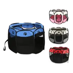 LISM - Corral Mascotas Portatil Perro Gato Talla L / 262134 Azul