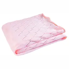 OWI - Manta 100 Algodón Diamante Rosa