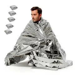 GENERICO - X5 Manta Termica Aluminio De Emergencia Camping Supervivencia