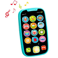 GENERICO - Juguete Musical Teléfono para Bebe Turquesa